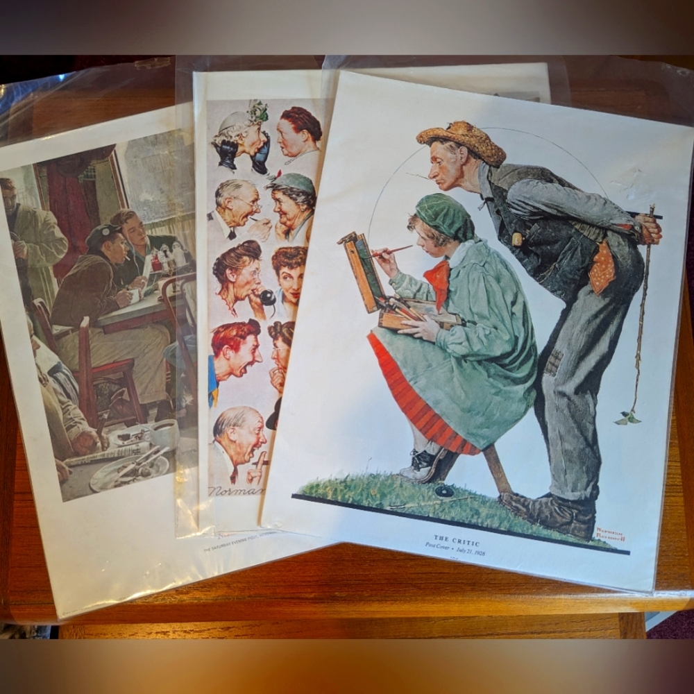 Lot of Norman Rockwell prints